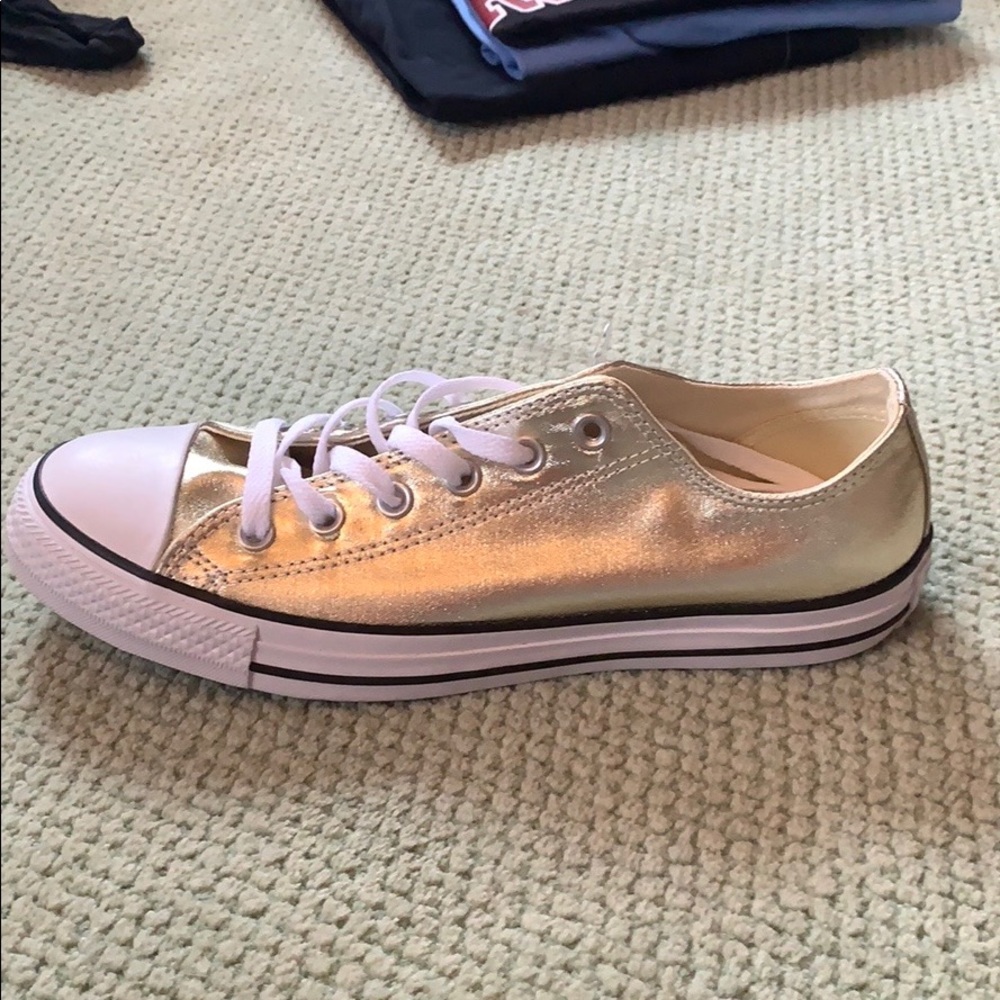 Metallic Gold Converse